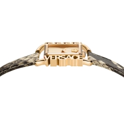 Reloj Versace Flair de mujeres en acero IP oro amarillo y correa de serpiente, VE3B00122.