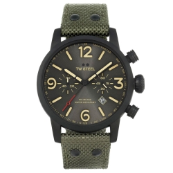 Reloj Tw Steel Maverick para hombre 48 mm. en caja negra y verde, ref. MS124.