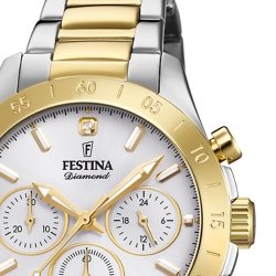 Reloj Festina Boyfriend mujer cronógrafo en acero bicolor, F20651/1.