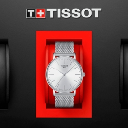 Reloj Tissot EveryTime de hombre en acero 316L con malla milanesa, T1434101101100.