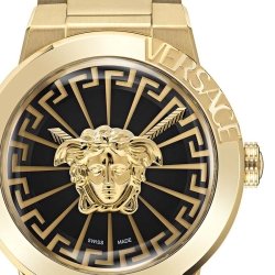 Reloj Versace Medusa Infinite de mujer en acero IP oro amarillo, VE3F00522.