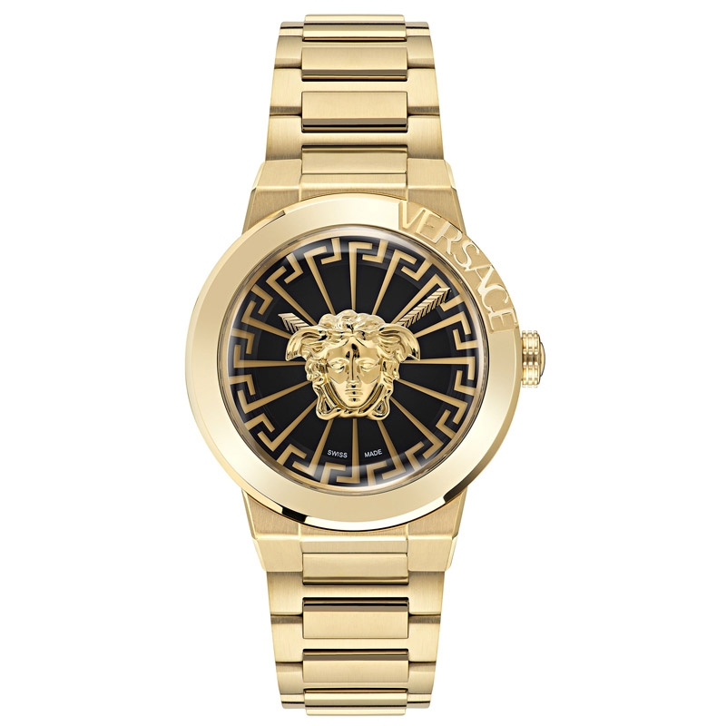 Reloj Versace Medusa Infinite de mujer en acero IP oro amarillo, VE3F00522.