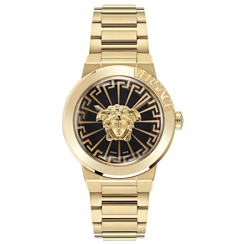 Reloj Versace Medusa Infinite de mujer en acero IP oro amarillo, VE3F00522.