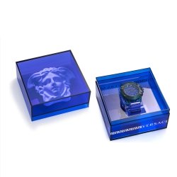 Reloj Versace Icon Active de hombres gris, azul y verde, VEZ701122.