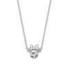 Colgante Disney en plata Minnie, circonitas y lazo, NS00006SAPRL-157.CS.