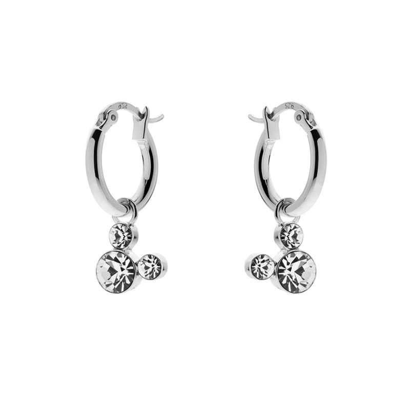 Pendientes de plata Disney con Mickey de circonitas, ES00032SRWL.CS.