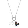 Colgante Disney con letra P y Mickey de circonitas multicolor, NS00013SRML-P.CS.