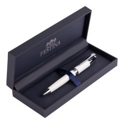 Bolígrafo Festina Classicals blanco y plateado, FWS4110/F.