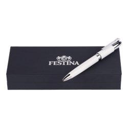 Bolígrafo Festina Classicals blanco y plateado, FWS4110/F.