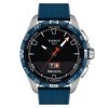 Reloj Tissot T-Touch Connect Solar de titanio y bisel azul, T1214204705106.