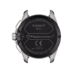 Reloj Tissot T-Touch Connect Solar de titanio y bisel azul, T1214204705106.