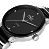 Reloj Rado Centrix Automatic Diamonds cerámica negra y acero, R30018712.