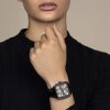 Reloj Rado True Automatic Square Open Heart cerámica negra, R27086162.