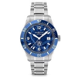 Reloj Montblanc 1858 Iced Sea Automatic Date Blue Diver 300 m., 129369.