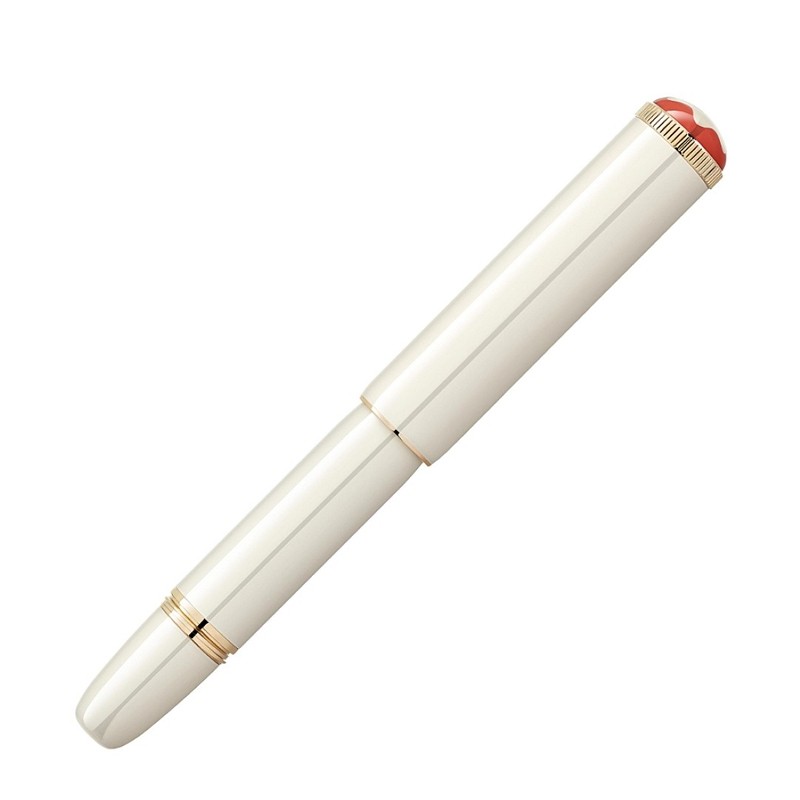 Rollerball Montblanc Heritage Rouge et Noir "Baby" marfil, 128122.