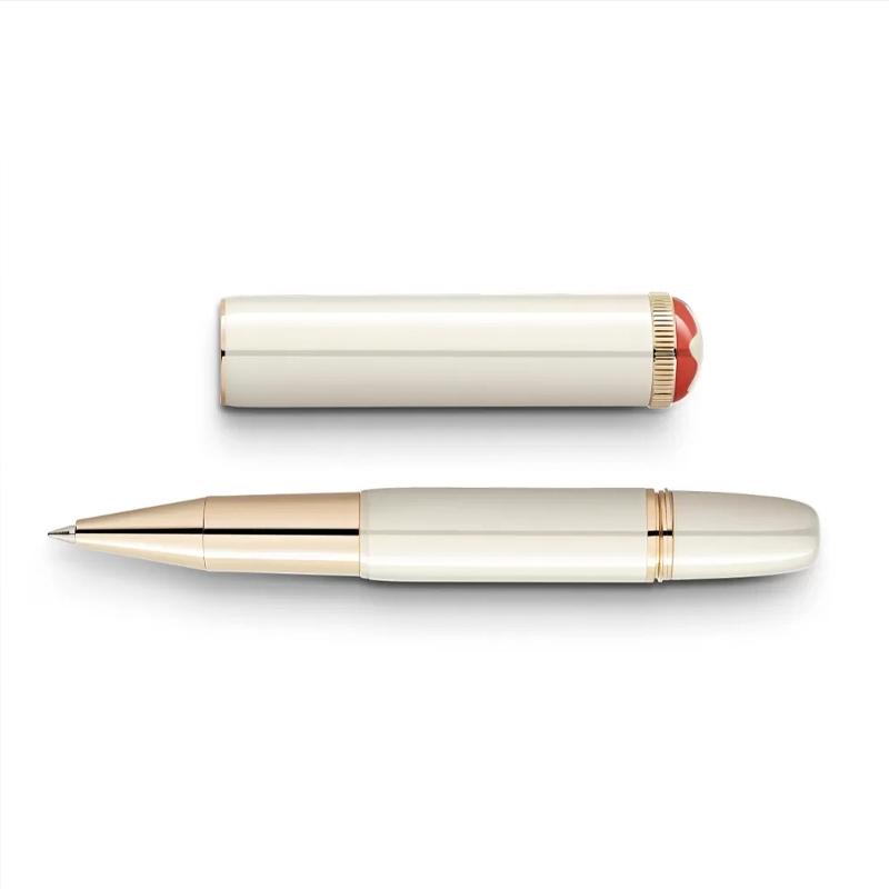 Rollerball Montblanc Heritage Rouge et Noir "Baby" marfil, 128122. Rollerball Montblanc Heritage Rouge et Noir "Baby" marfil, 128122.