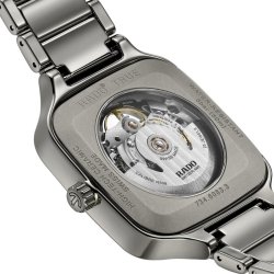 Reloj Rado True Automatic Square Open Heart cerámica gris, R27125152.