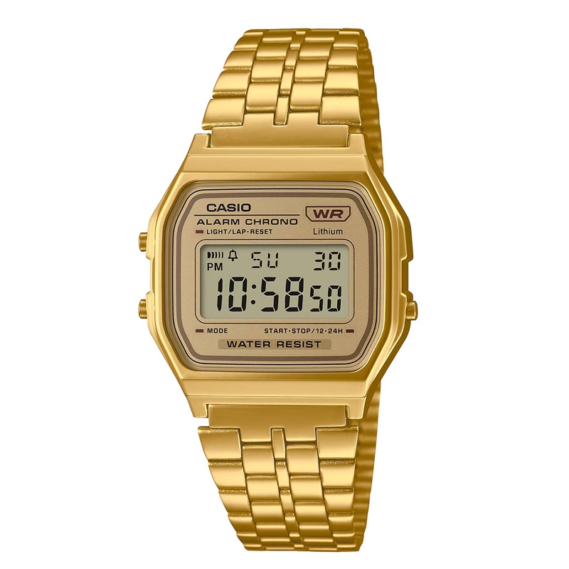 Reloj Casio Retro Collection completamento dorado, A158WETG-9AEF.