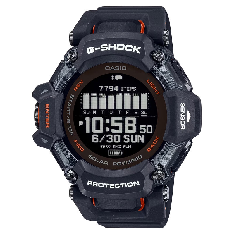 Reloj inteligente G-Shock G-Squad Solar en negro, GBD-H2000-1AER.