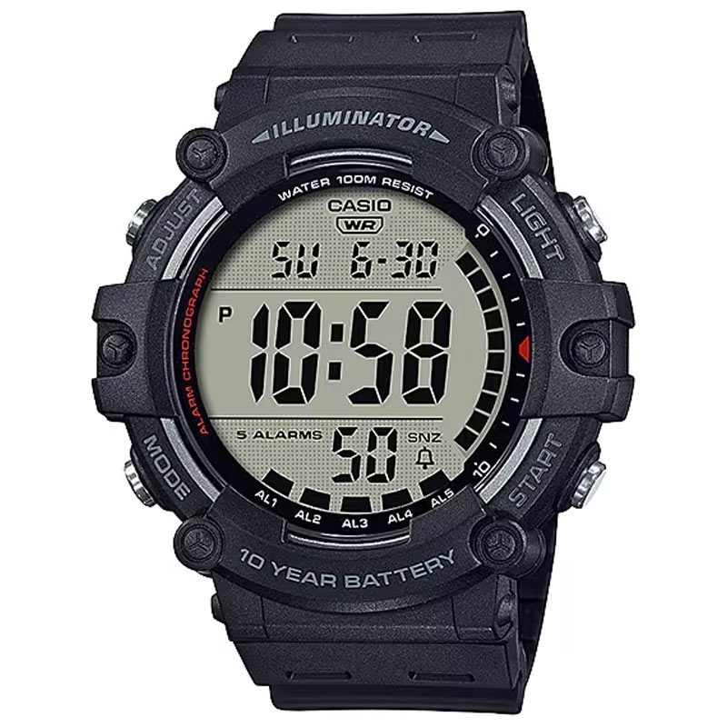 Reloj Casio Illuminator digital multifunción negro, AE-1500WH-1AVEF.