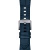 Correa original de Tissot en piel azul con pespuntes, T852047701.