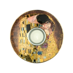 Portavelas de porcelana "El beso" de Gustav Klimt, Goeble