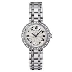 Reloj Tissot Bellissima de mujer en acero con diamantes, T1260106111300.