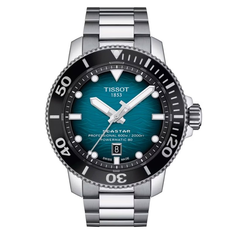 Reloj Tissot Seastar 2000 automático Powermatic 80, T1206071104100 Reloj Tissot Seastar 2000 automático Powermatic 80, T1206071104100