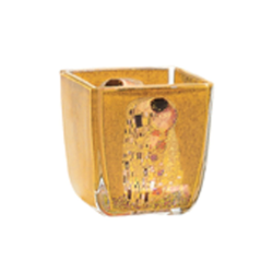 Portavela de cristal "El beso" de Gustav Klimt, Goebel
