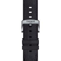 Correa original de Tissot en cuero negro, 23 mms., T852047779.