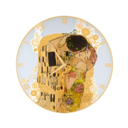 Reloj de pared en cristal "El beso" de Gustav Klimt, Goebel
