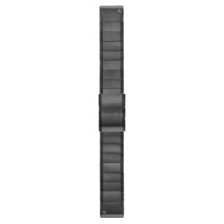 Brazalete de titanio Garmin gris carbón DLC, 22 mm, 010-12740-02.