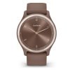 Reloj Garmin vívomove® Sport en marrón y light gold, 010-02566-02.