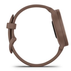 Reloj Garmin vívomove® Sport en marrón y light gold, 010-02566-02.