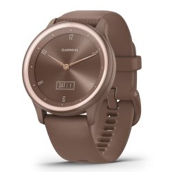 ✌️Reloj Garmin vívomove® Sport en marrón y light gold, 010-02566-02.