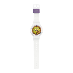 Reloj G-Shock S resina blanca y esfera multicolor, GMA-S2100BS-7AER.