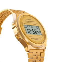 Reloj Casio Vintage unisex dorado con caja redonda, A171WEG-9AEF.