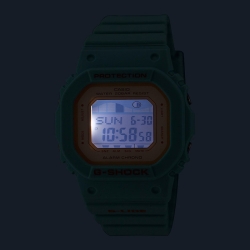 Reloj G-Shock G-Lide de mujer en turquesa y salmón, GLX-S5600-3ER.