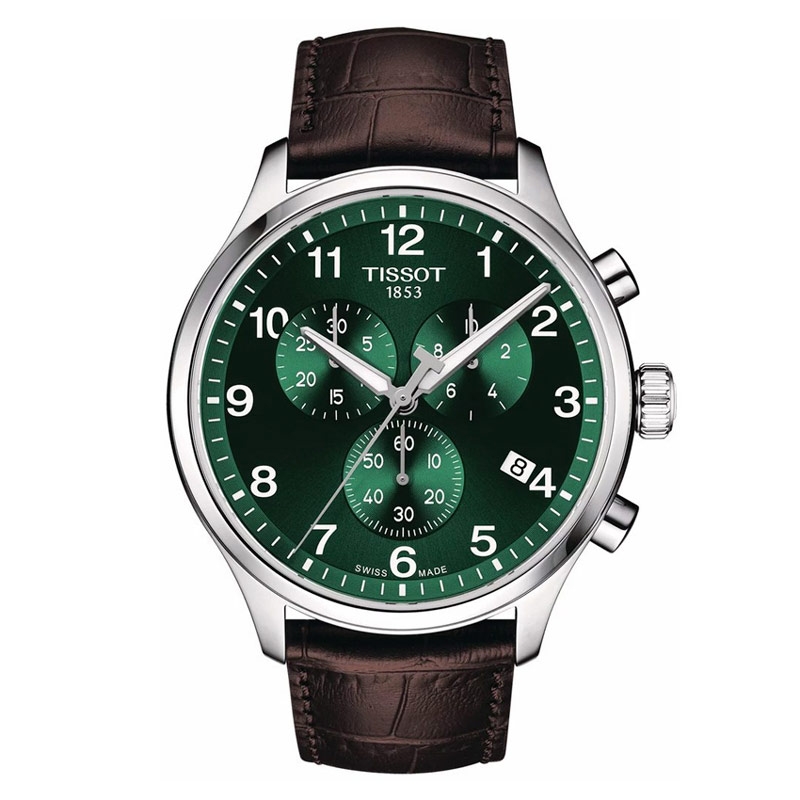 Reloj Tissot Chrono XL Classic esfera verde y correa piel, T1166171609200.