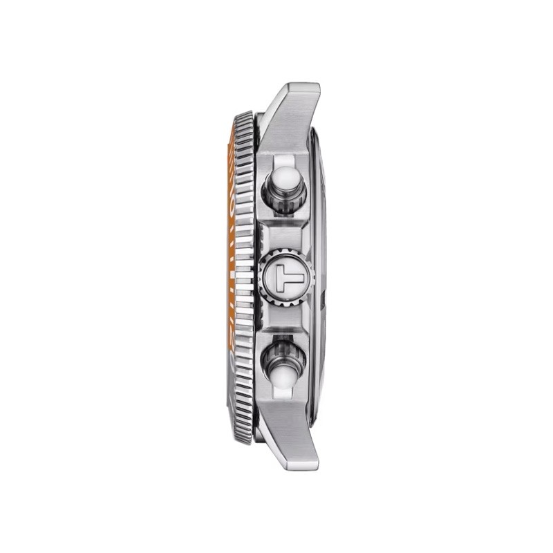 Reloj Tissot Seastar 1000 chronograph gris y naranja, T1204171708101.