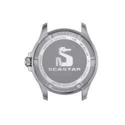 Reloj Tissot Seastar 1000 40 mm., negro con detalles dorados, T1204102705100.