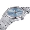 Reloj Tissot PRX de mujer con esfera celeste en acero, T1372101135100.