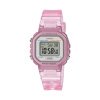 Reloj Casio Pop infantil correa transparente rosada, LA-20WHS-4AEF.