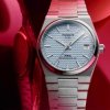 Reloj Tissot PRX Powermatic 80 35 mm esfera celeste, T1372071135100.