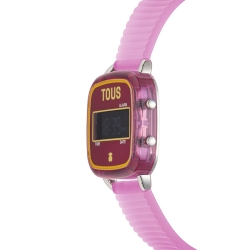 Reloj Tous D-Logo Fresh policarbonato en rosa fucsia, 200351062.