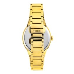 Reloj Tous Karat Oval dorado y circonitas en esfera, 200351055.