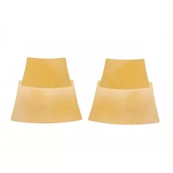 Pendientes de plata dorada de forma geométrica de Salvatore Plata, 203A0272.