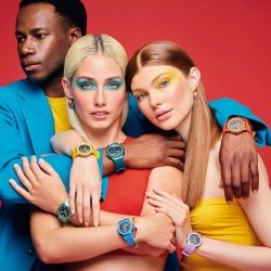 Reloj Viceroy Heat Colors en morado con correa de silicona, 41131-67.