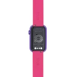 Reloj inteligente Tous T-Band morado con correa verde/fucsia, 200351089.