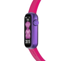 Reloj inteligente Tous T-Band morado con correa verde/fucsia, 200351089.